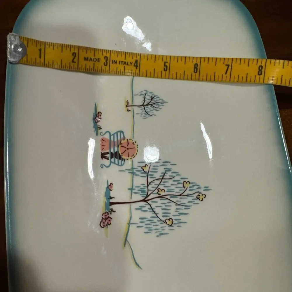Brock Pottery Forever Yours Vintage MCM Platter